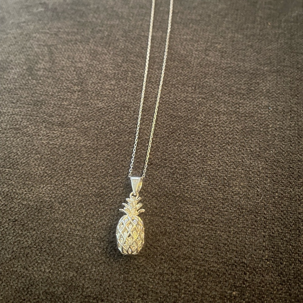 Pineapple sterling silver necklaces
